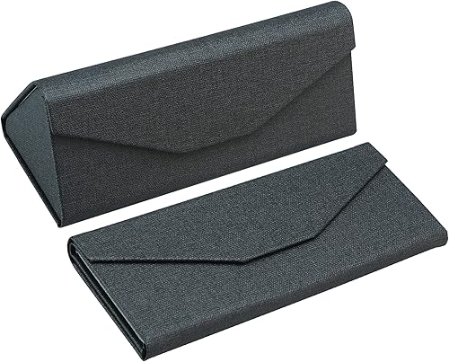 Funda rígida para gafas con diseño plegable, funda portátil para gafas de sol para protección de gafas, ligera