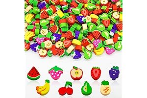 300-Piece Fruit Mini Erasers for Desk Buddies