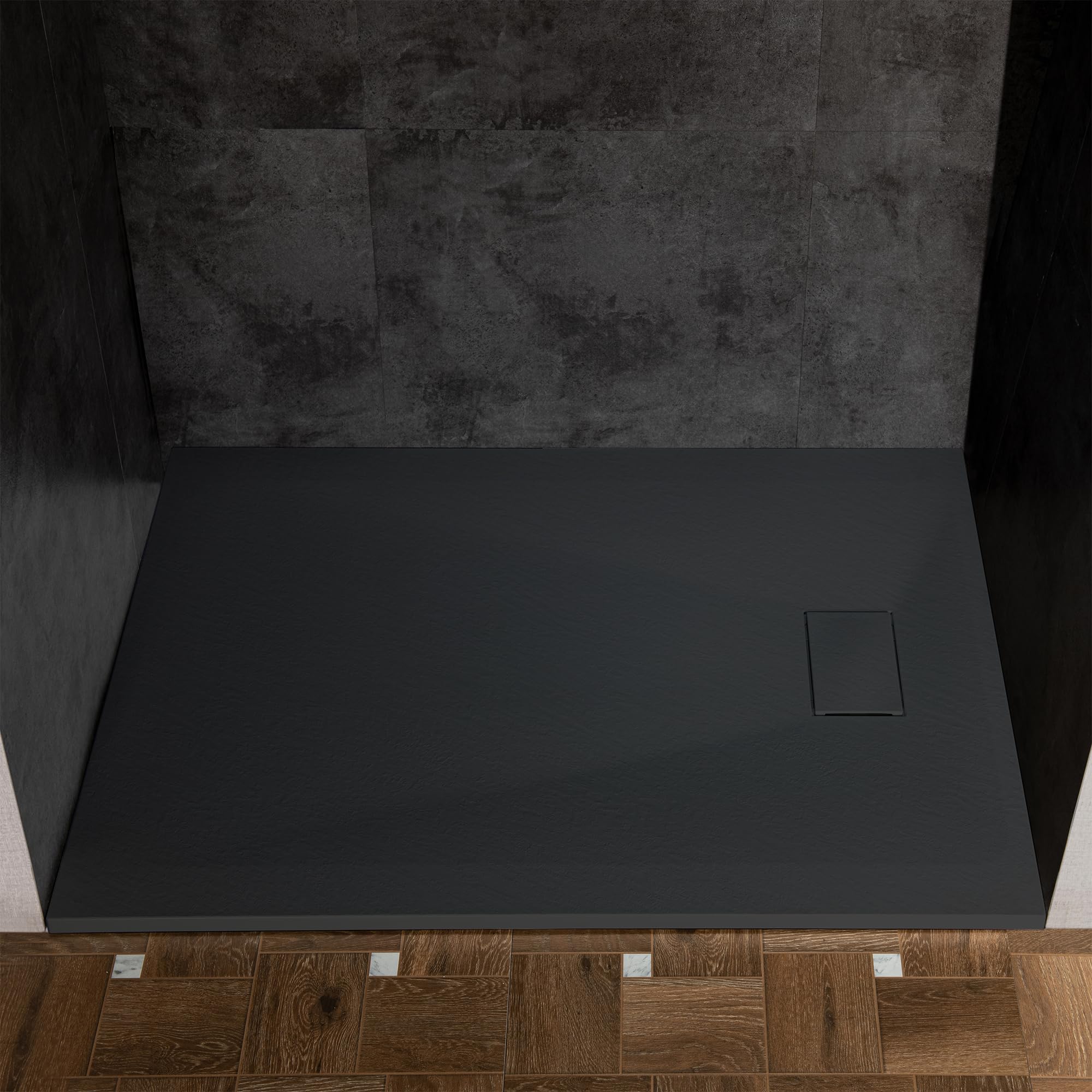 Photo 1 of WOODBRIDGE 59" Zero Threshold Shower Base - Black