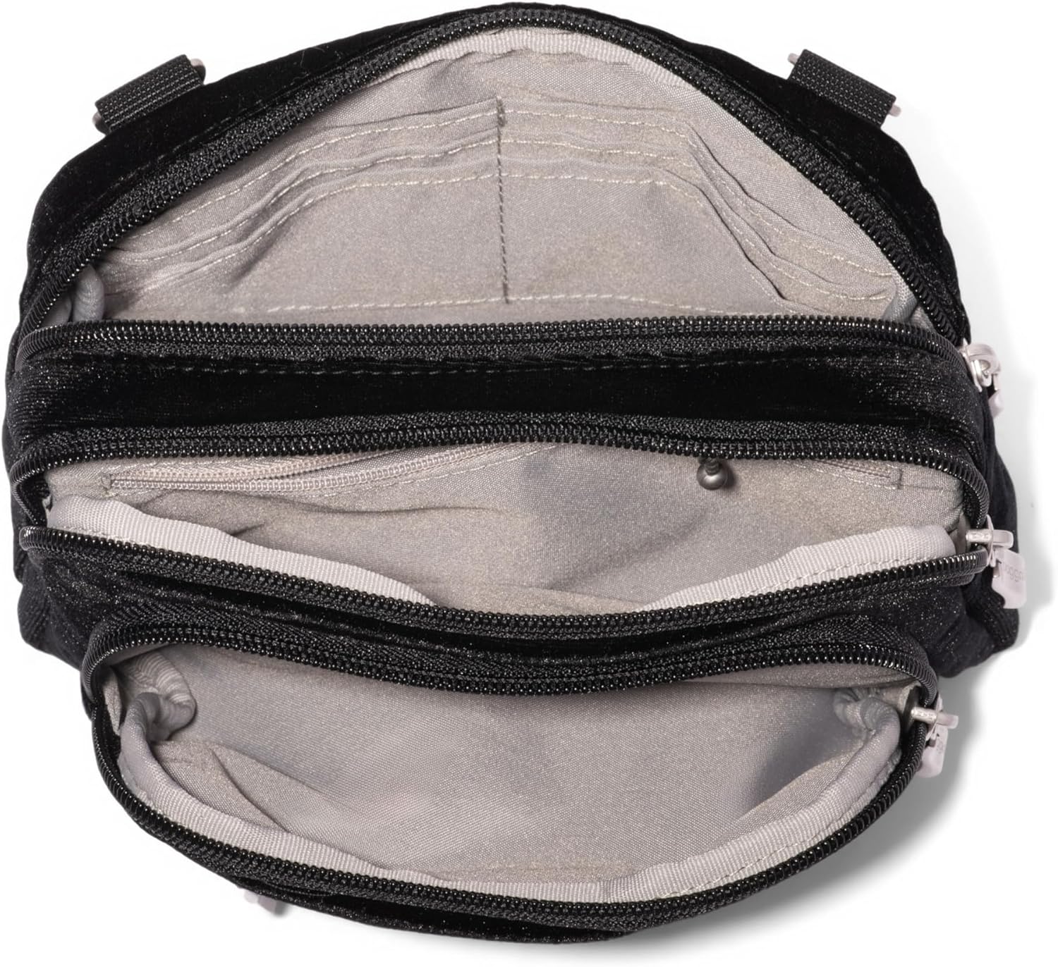 Baggallini Triple Zip Small Crossbody Bag for Women - 8x6 Lightweight Convertible Fanny Pack Belt Bag - Image 9