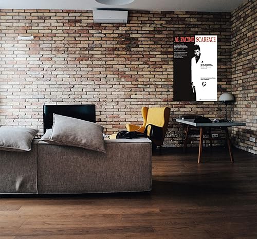 Miniatura 6 de Póster de la película Scarface (Al Pacino, blanco y negro) - Impresión de póster de colecciones de 24 x 36 pulgadas, impresión de póster de 24 x 36