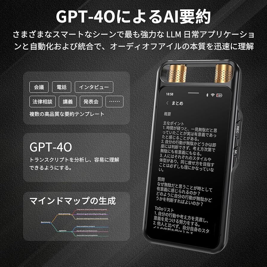 5868【美品】ボイスレコーダー ICレコーダー AI文字起こし AI翻訳 会議 5868【美品】ボイスレコーダー ICレコーダー AI文字起こし AI翻訳 会議