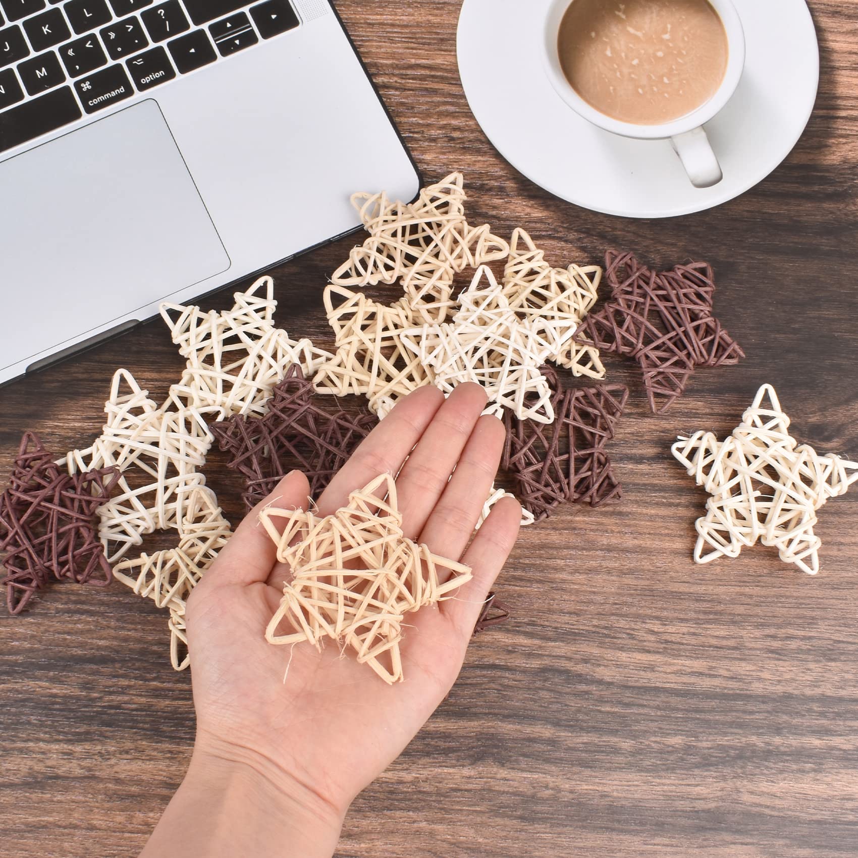 15 Stück Weiden-Rattan-Deko-Kugeln, Vasenfüller für Halloween, Weihnachtsbaum, Handwerk, Haustiervogel, Kauspielzeug, Party, Hochzeit, Tischdekoration, dekoratives Haus, Basteln, hängendes DIY-Zubehör
