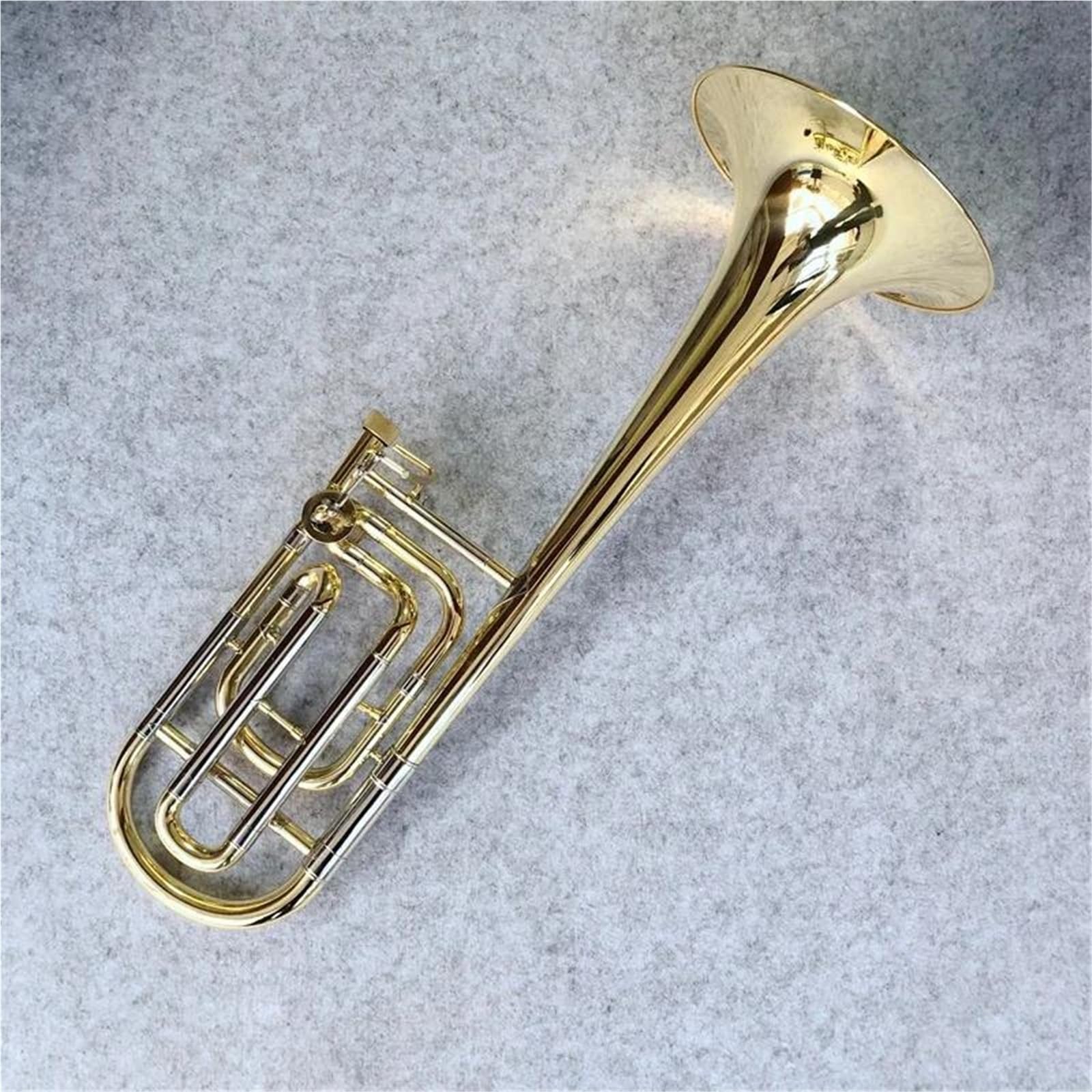 B-Posaune Instrument Goldlack Kolben Profiposaune