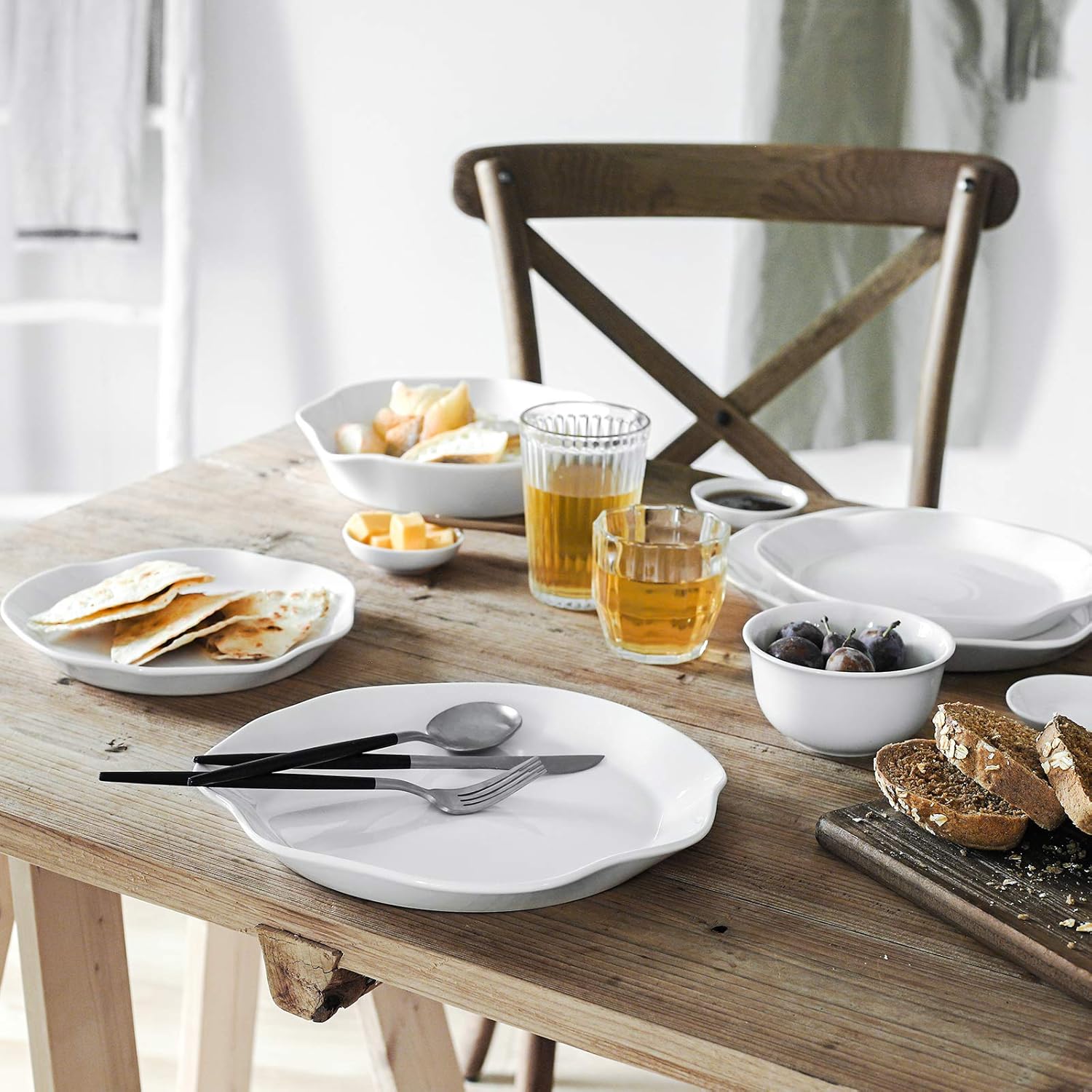 Gеt Sресіаl Prісе DOWAN Salad Plates Ceramic, 8 inches White Dessert Plates Set of 6, Serving Dishes for Dessert, Snack, Cupcakes, Appetizers Gеt Chеар Prісе DOWAN Salad Plates Ceramic, 8 inches White Dessert Plates Set of 6, Serving Dishes for Dessert, Snack, Cupcakes, Appetizers