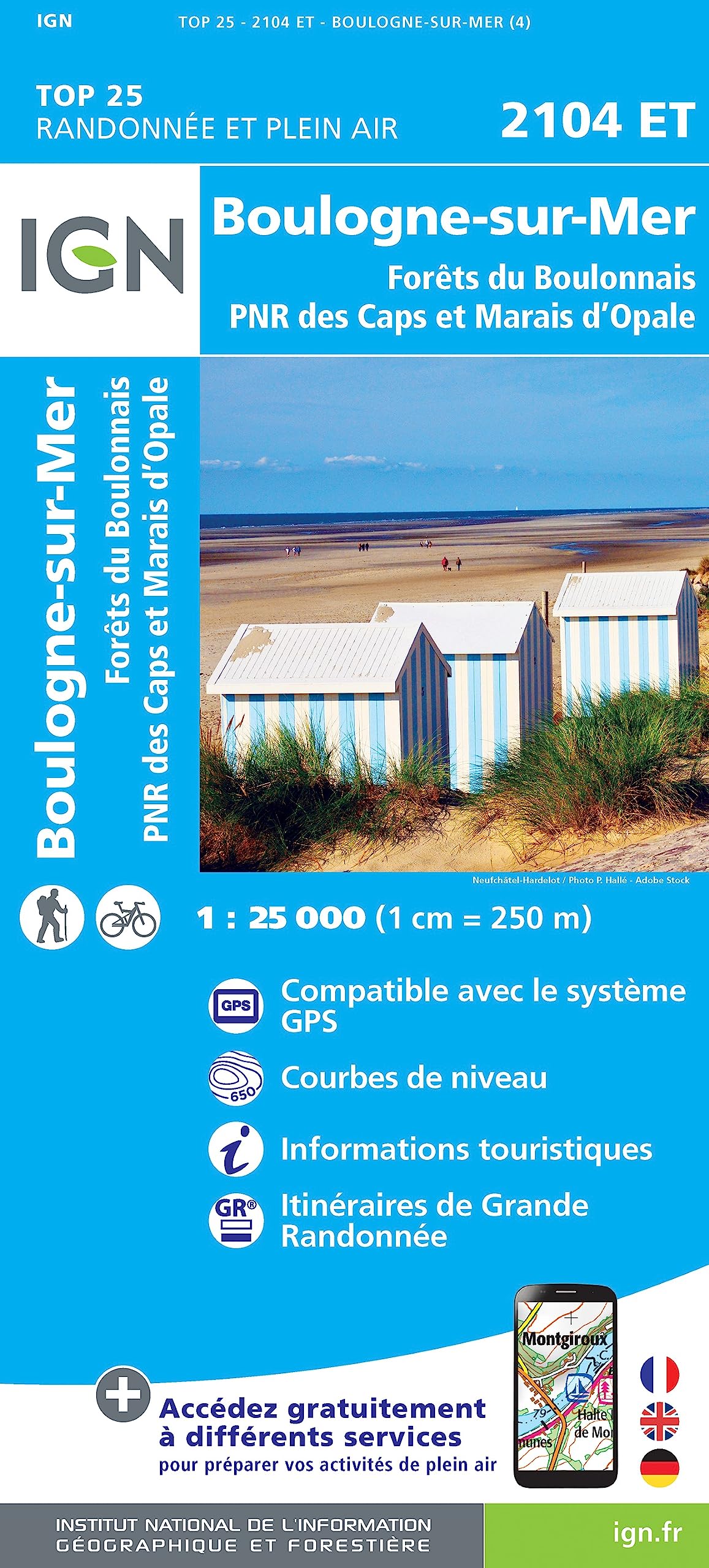 Boulogne-sur-Mer / Forêts du Boulonnais PNR: 2104ET (TOP 25)