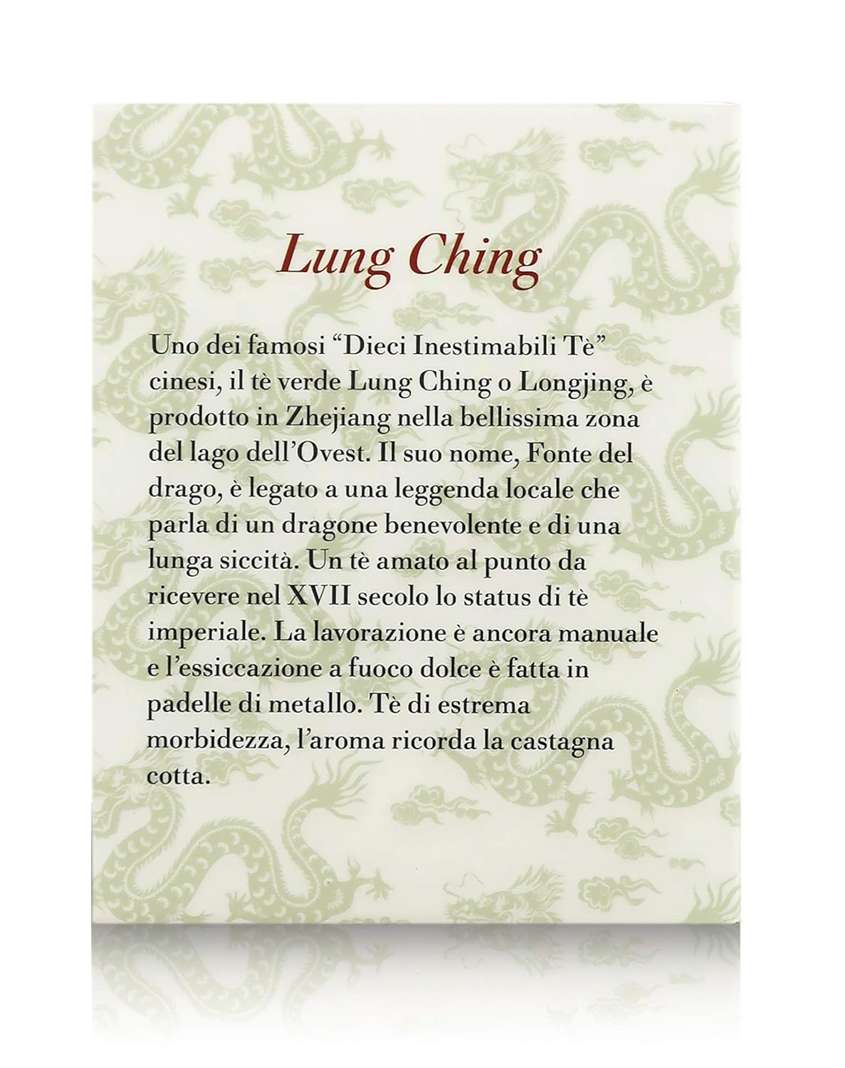 La Via del Te Lung Ching, Chinese Loose-Leaf Green Tea in Tin Can, 100g / 3.53oz