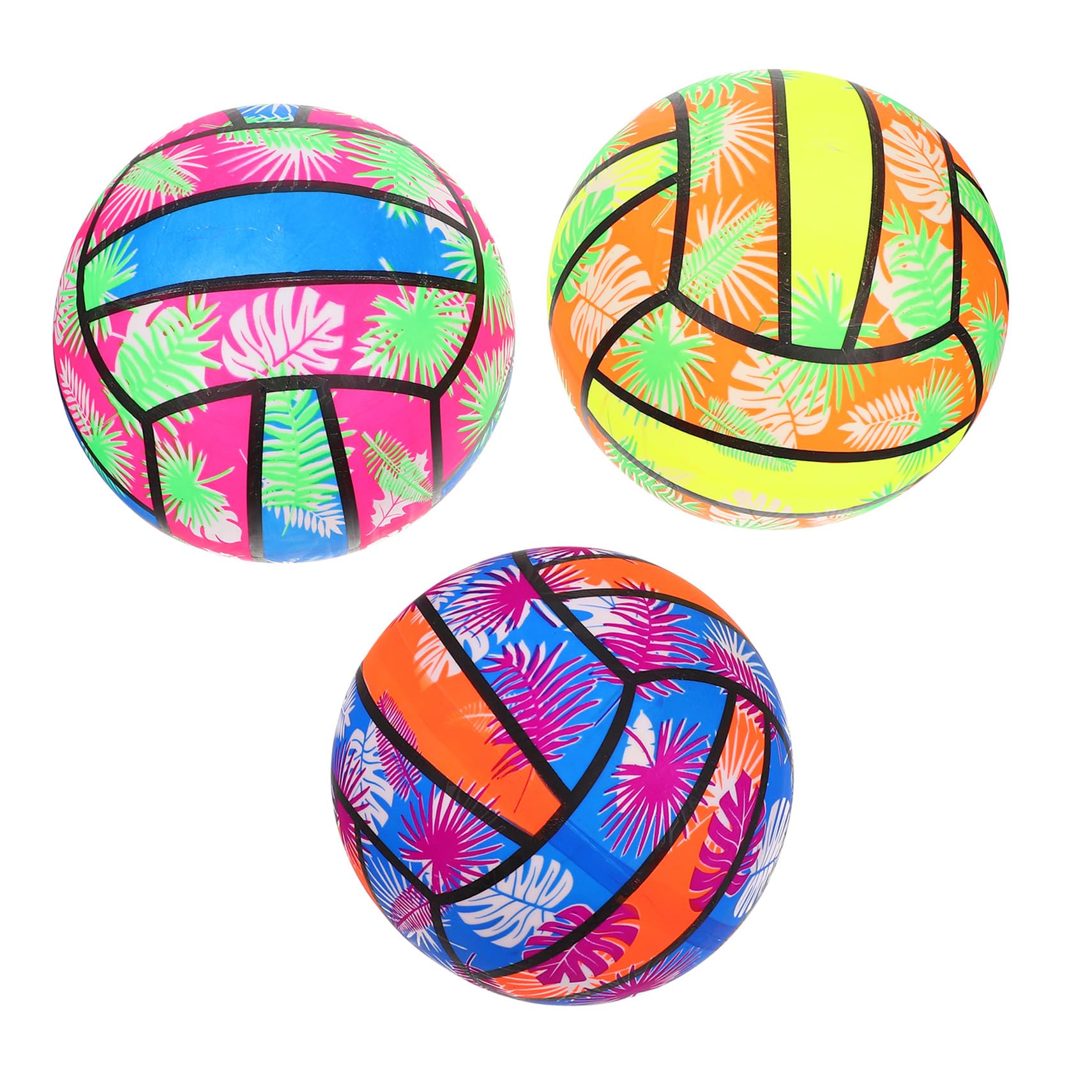 Toddmomy Palloni da Beach Volley Gonfiabili 3 Pezzi in PVC Colorato da 22 Cm, Leggeri e Portatili per Ragazzo Ragazza e Adulti, per Spiaggia e Gioco Indoor Colore Casuale
