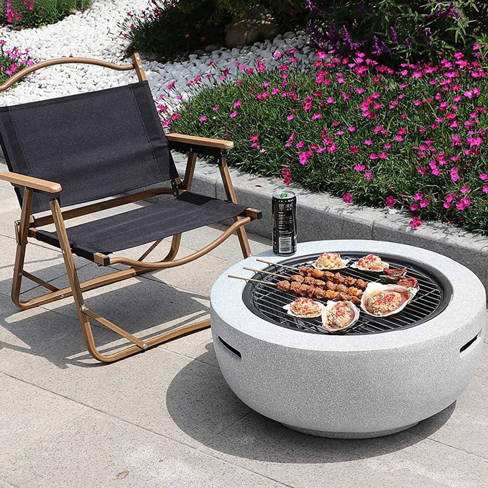 Betonowe kominki Grill półka, grill Grill Grill Ice Pit Wodoodporne kominki BBQ Grill Rack Stół Grill Piec Ogrodowy Grzejnik Snow Pit
