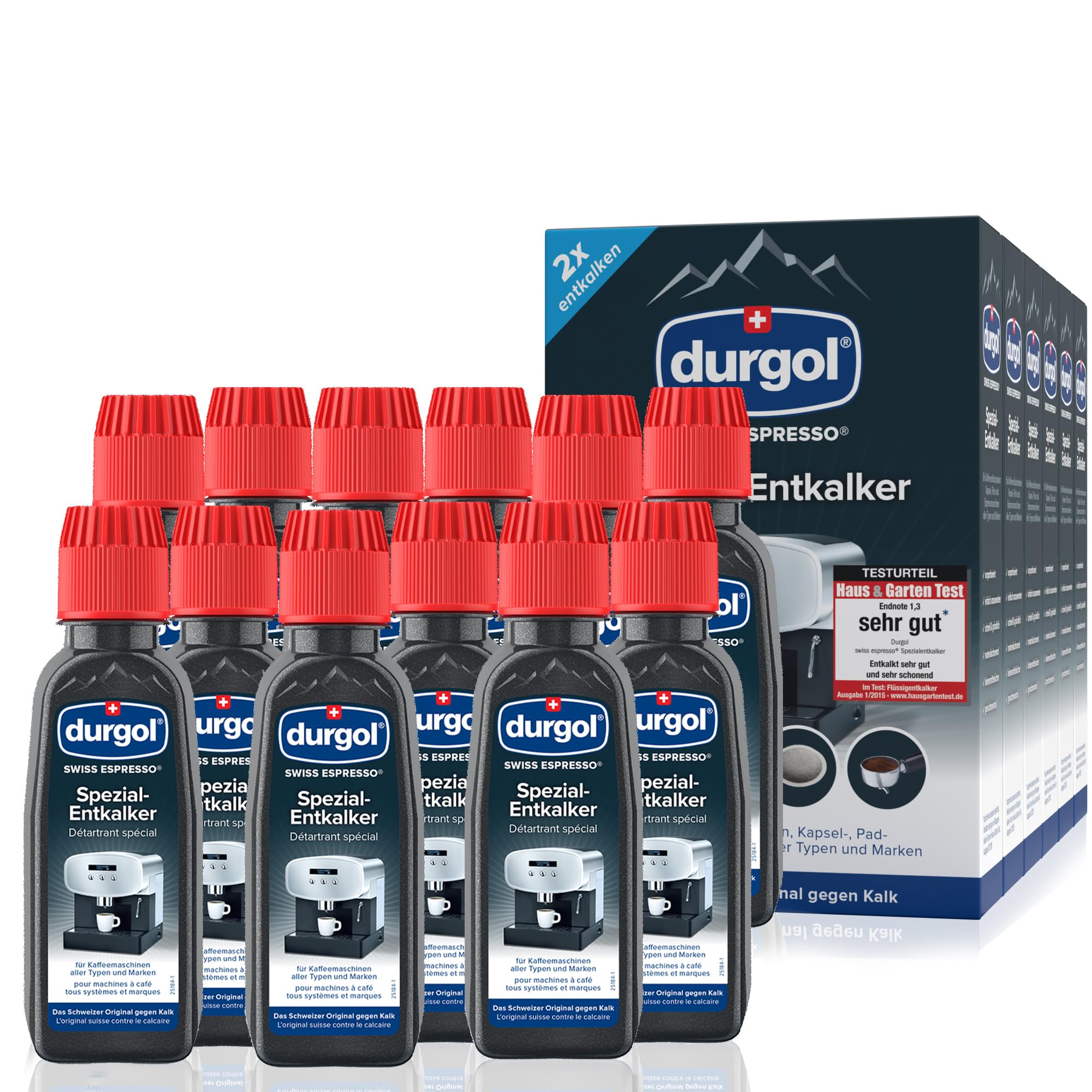 Durgol Swiss Spezial Espresso Entkalker 12 Fl. a 125ml