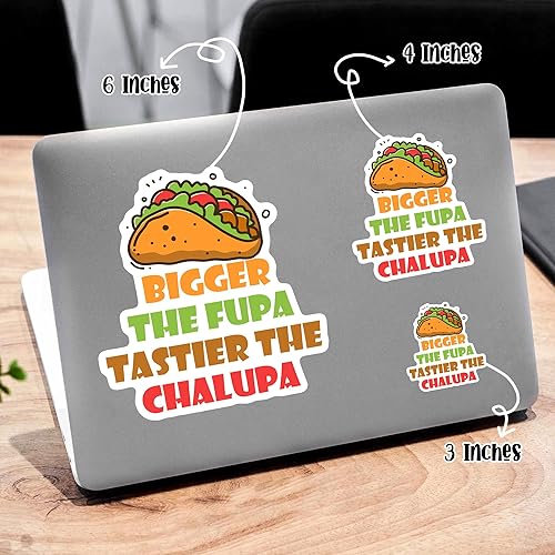 Miniatura 4 de Bigger The FUPA Tastier The Chalupa - Adhesivo adhesivo de vinilo resistente a la intemperie, calcomanía para automóvil, laptop, ventana,