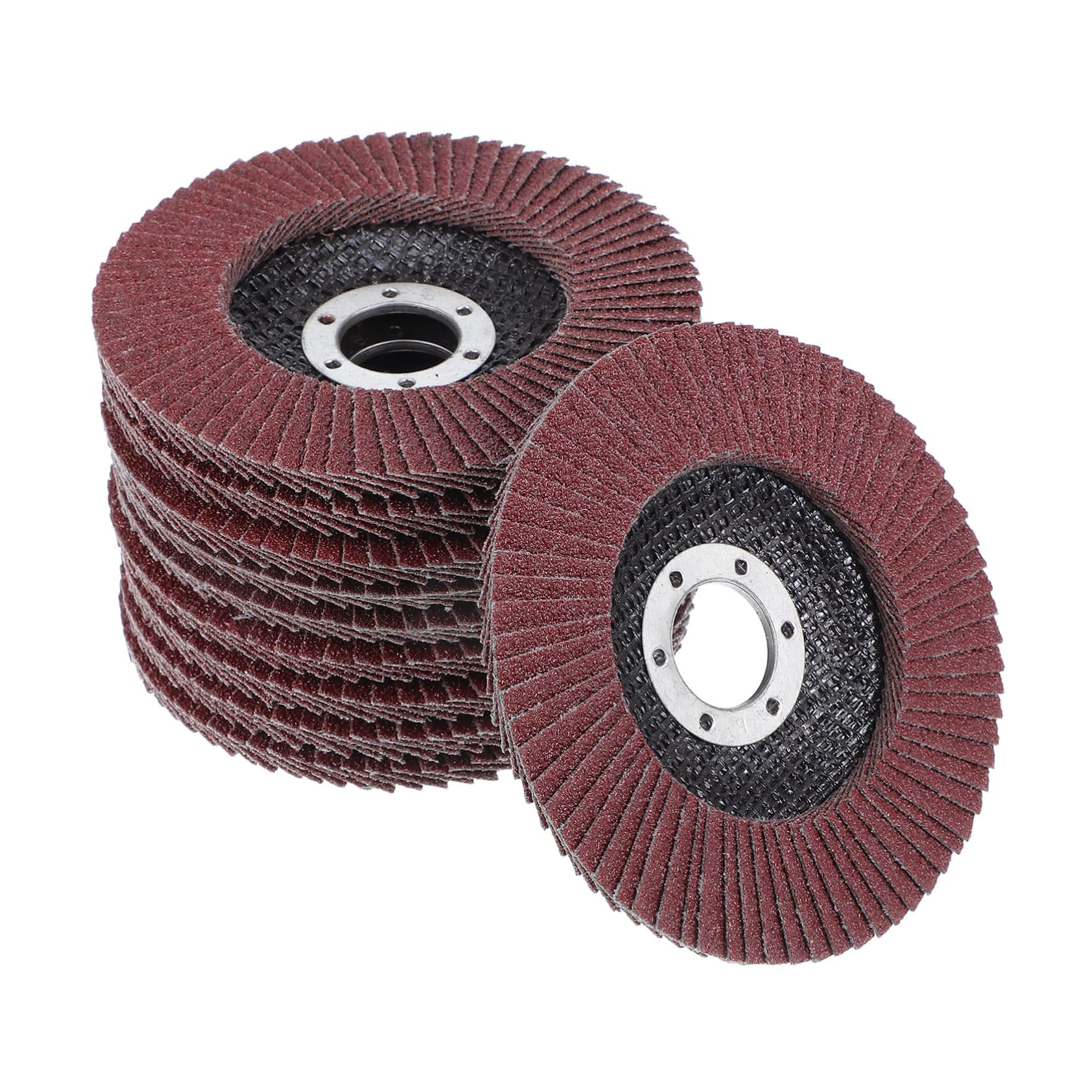 KICHOUSE 10pcs Flap Discs for Angle Grinder Abrasive Sanding Discs Polishing Wheel Stainless Steel Grinder Sanding Discs for Metal