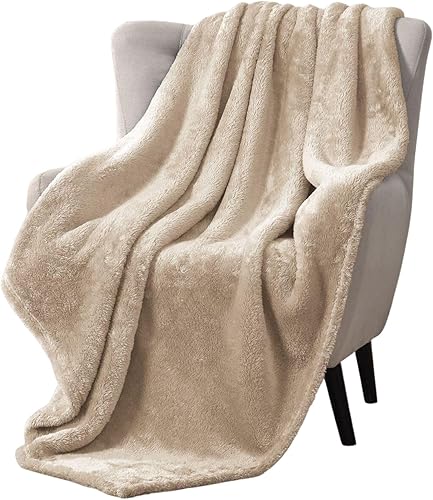 Miniatura 7 de Soft Faux Fur Shaggy Throw Blanket, Warm Thick Fleece Fuzzy Shag Throws, Luxury Furry Plush Fluffy Decorative Cozy Blankets for Couch Sofa Bed Chair