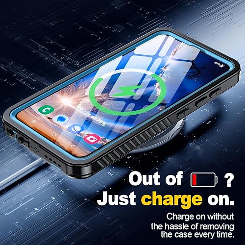 Miniatura 6 de AMILIFECASES Funda para Samsung Galaxy S24, impermeable IP68 con protector de pantalla y cámara incorporado, a prueba de golpes militares de 14