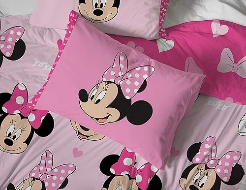 Miniatura 5 de Jay Franco Disney Minnie Mouse Hearts N Love - Juego de ropa de cama de 9 piezas, incluye juego de cama, juego de sábanas
