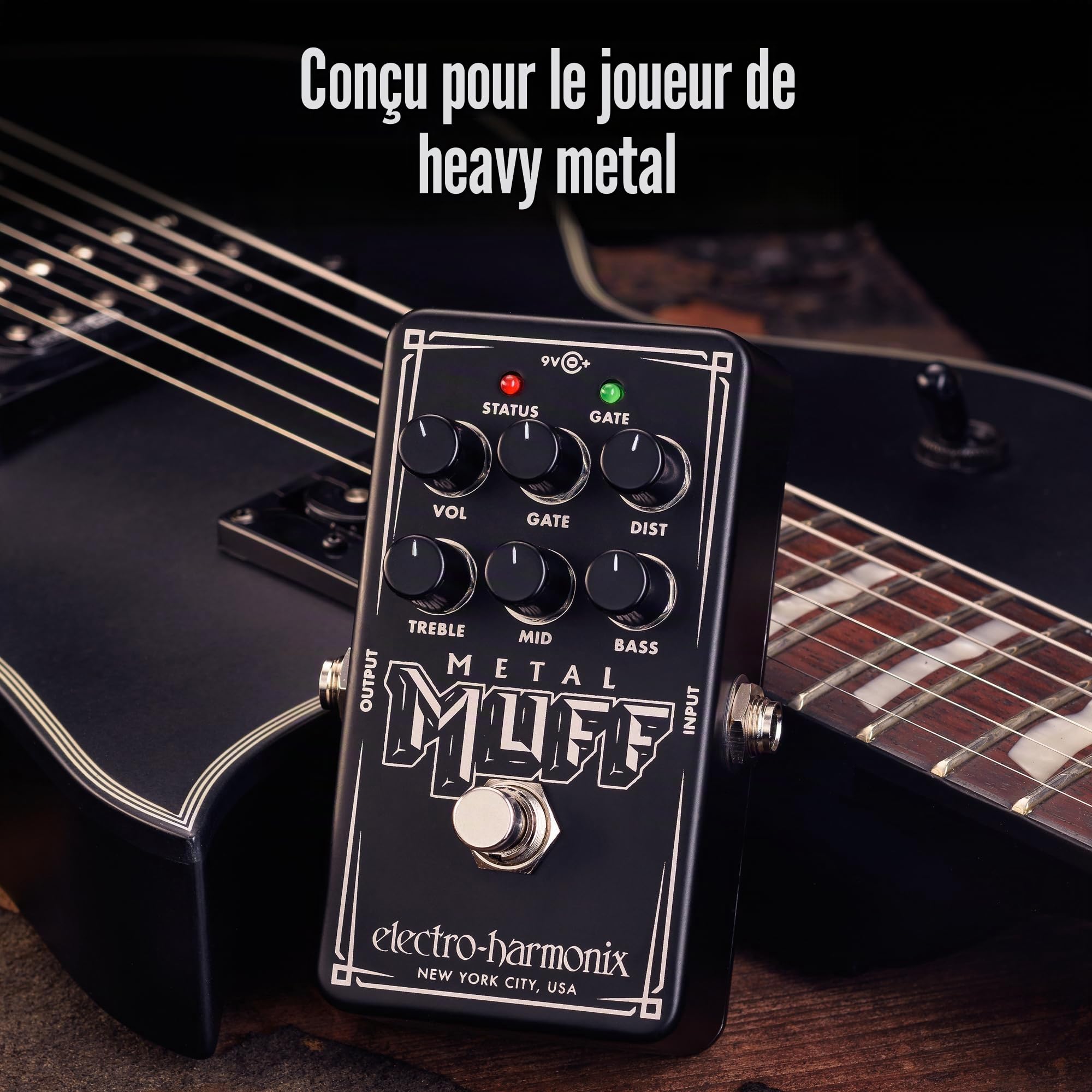 Electro Harmonix Nano Bouclier métallique Distorsion avec bruit de porte