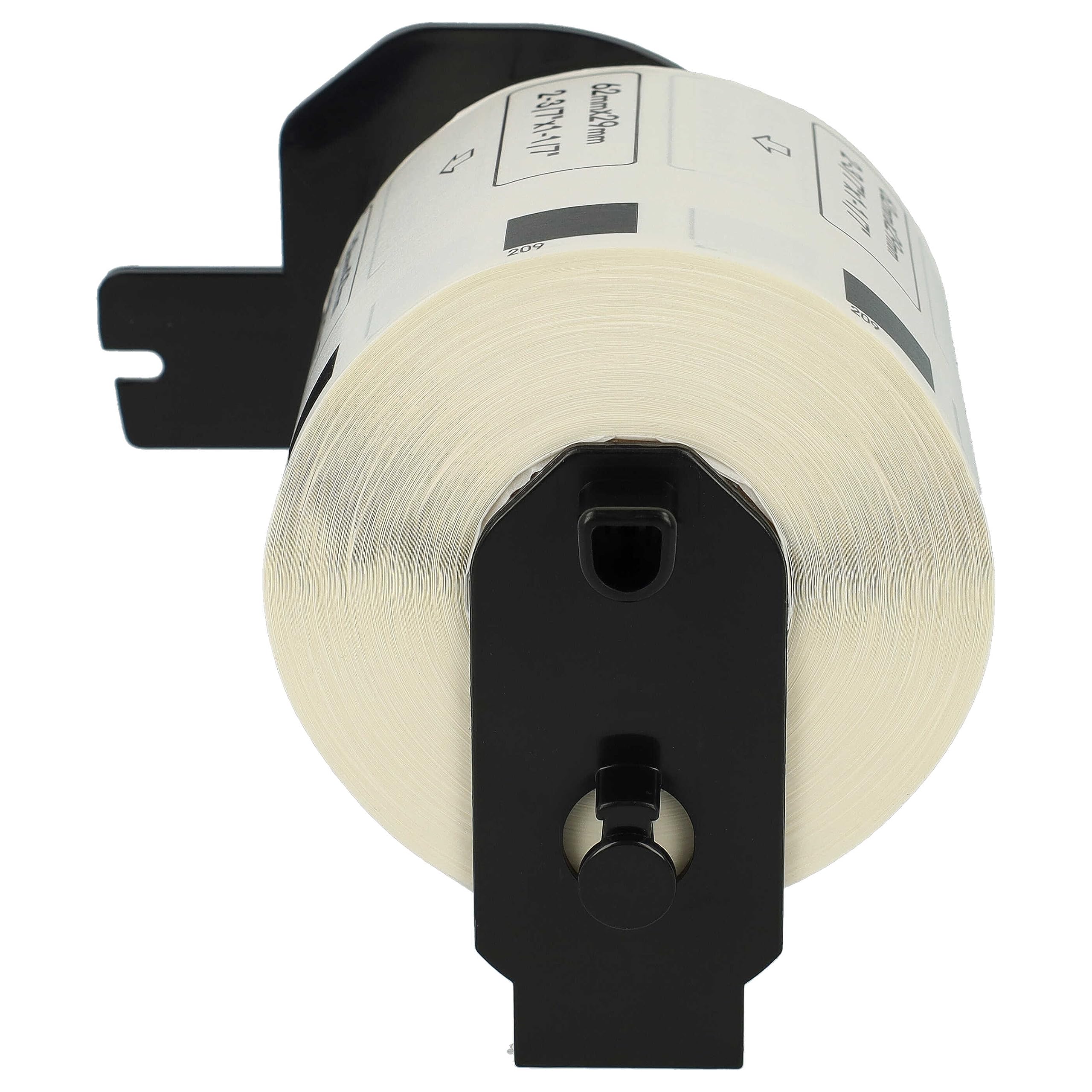 vhbw 10 x rolka etykiet z uchwytem 62 mm x 29 mm (800 etykiet) zamiennik do drukarki etykiet Brother DK-11209