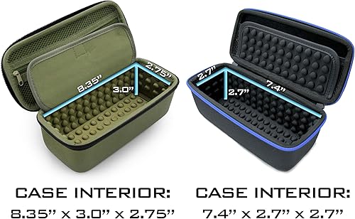 Miniatura 7 de CASEMATIX Funda compatible con radio Midland de 2 vías, Cobra de mano, radio CB de mano Uniden y más, solo funda de viaje portátil