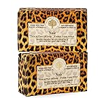 Wavertree & London Noir Scented Natural Soap (2 Bars), 7oz Moisturizing French Triple Milled Soap Bars enriched with shea butter - Pure Plant Oil Bath & Body Bars for All Skin Types