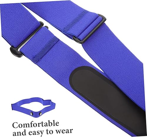 Miniatura 4 de Cinturón de pecho banda de corazón monitor de reemplazo para deportes elástico transpirable multiusos cómodo ajuste azul