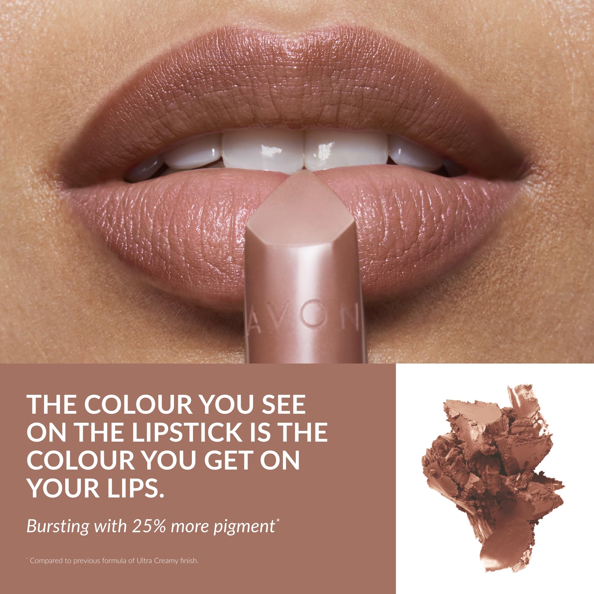 Avon Ultra Creamy Satin-finish Lipstick Pinched Pink with Vitamin E - Image 3