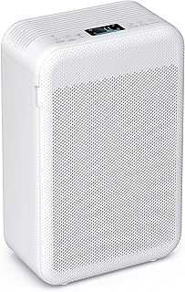 NA Air Purifiers for Home, Large Room Air Cleaner Energy Star with H13 True HEPA Filter CADR 384 m³/h 3 Speeds Low Working Noise Sleep Mode Air Quality Indicator filter Smoke Pollen Pets Dande, White