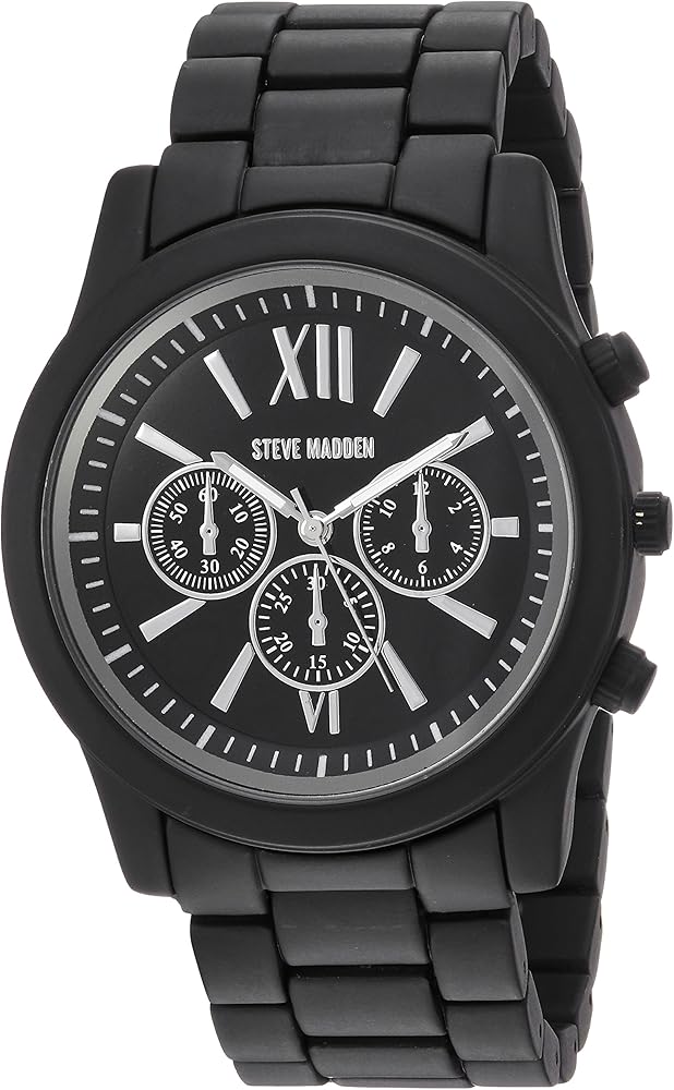 Steve Madden Casual Analog Black Dial Men's Watch-SMW094BK