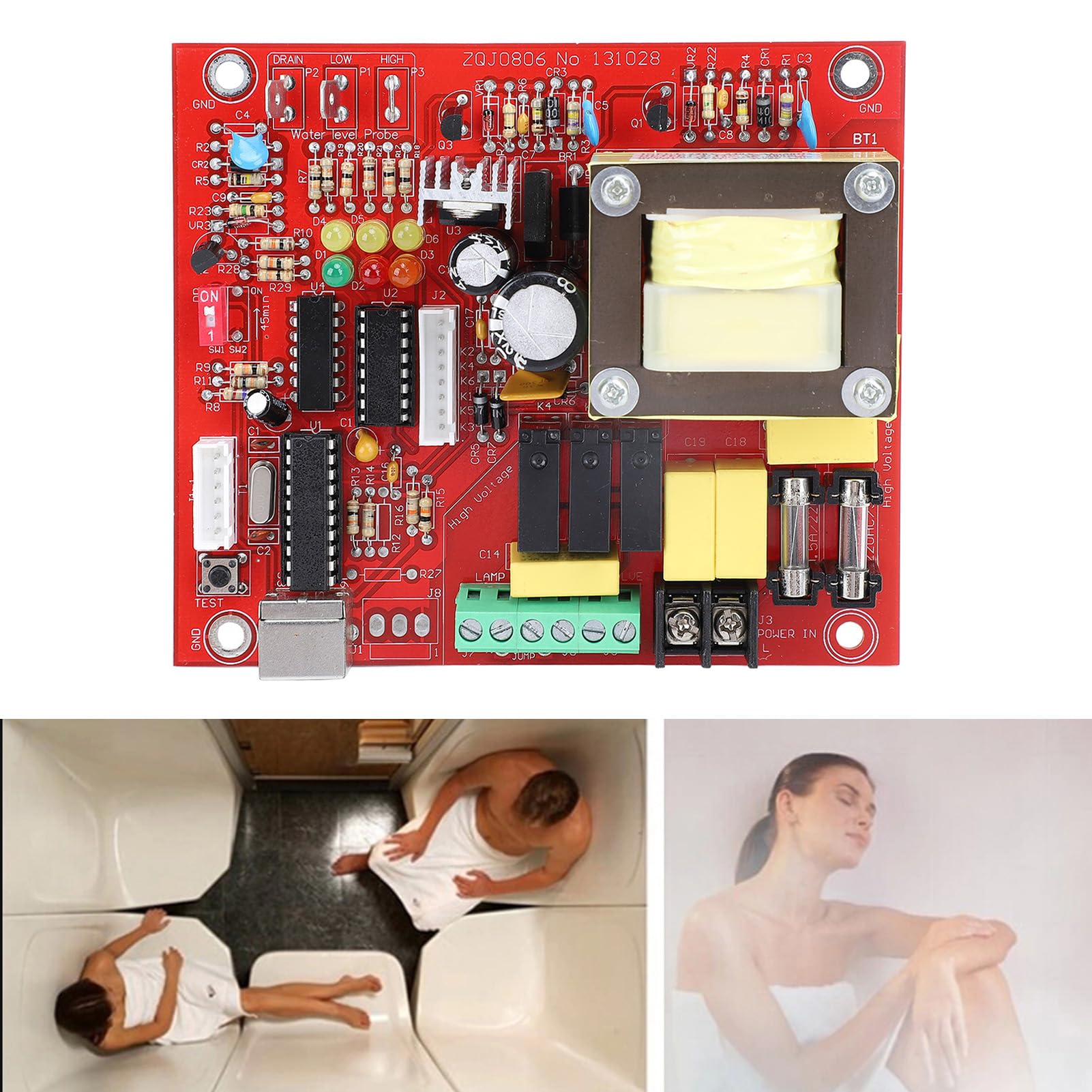 Placa de Circuito PCB Principal para Máquina de Sauna, Reemplazo Eficiente Resistente Al Calor para Generadores de de 3-24KW, 220-240V