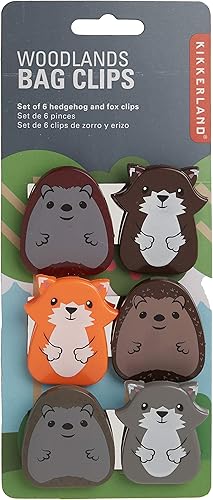 Miniatura 9 de Kikkerland Woodlands - Juego de 6 clips para bolsas