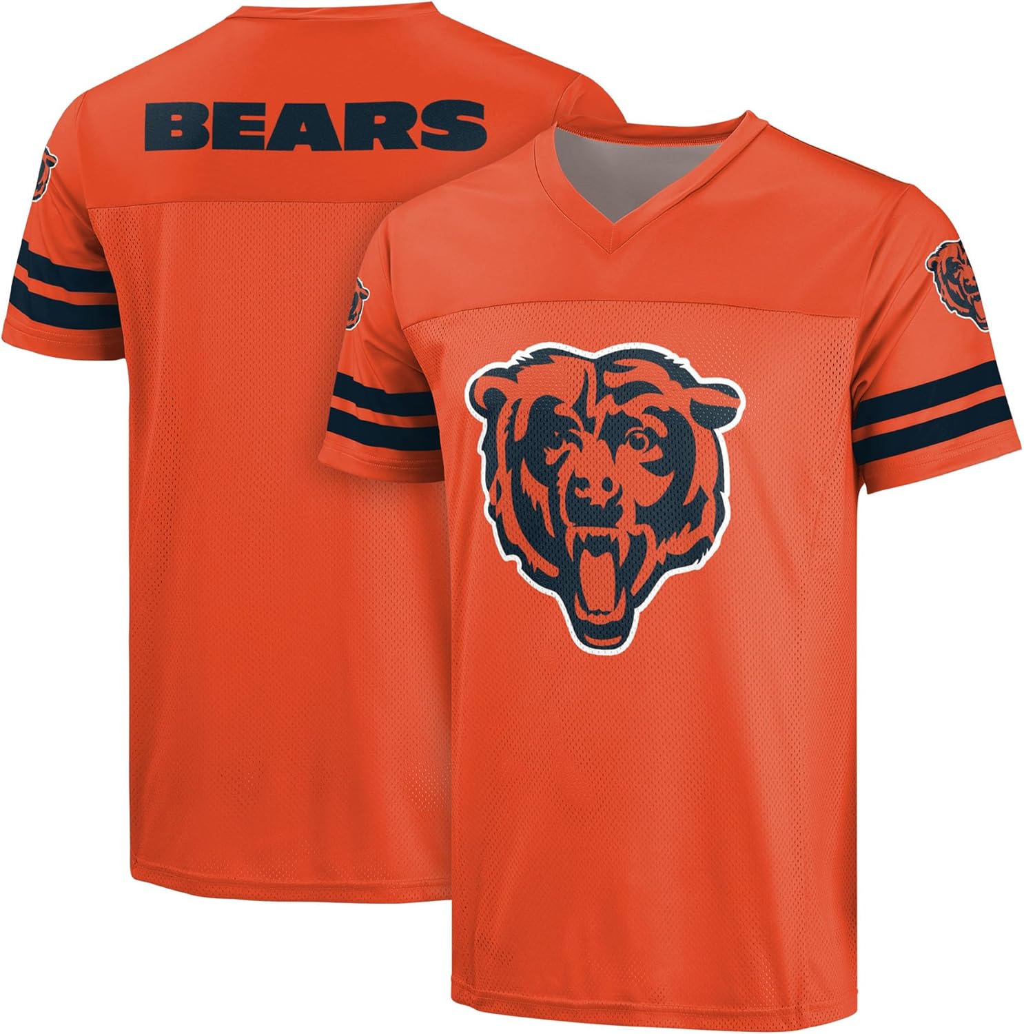 FOCO NFL Men's Officially Licensed Primary Logo Alternate Color Game Day Football V-Neck Top