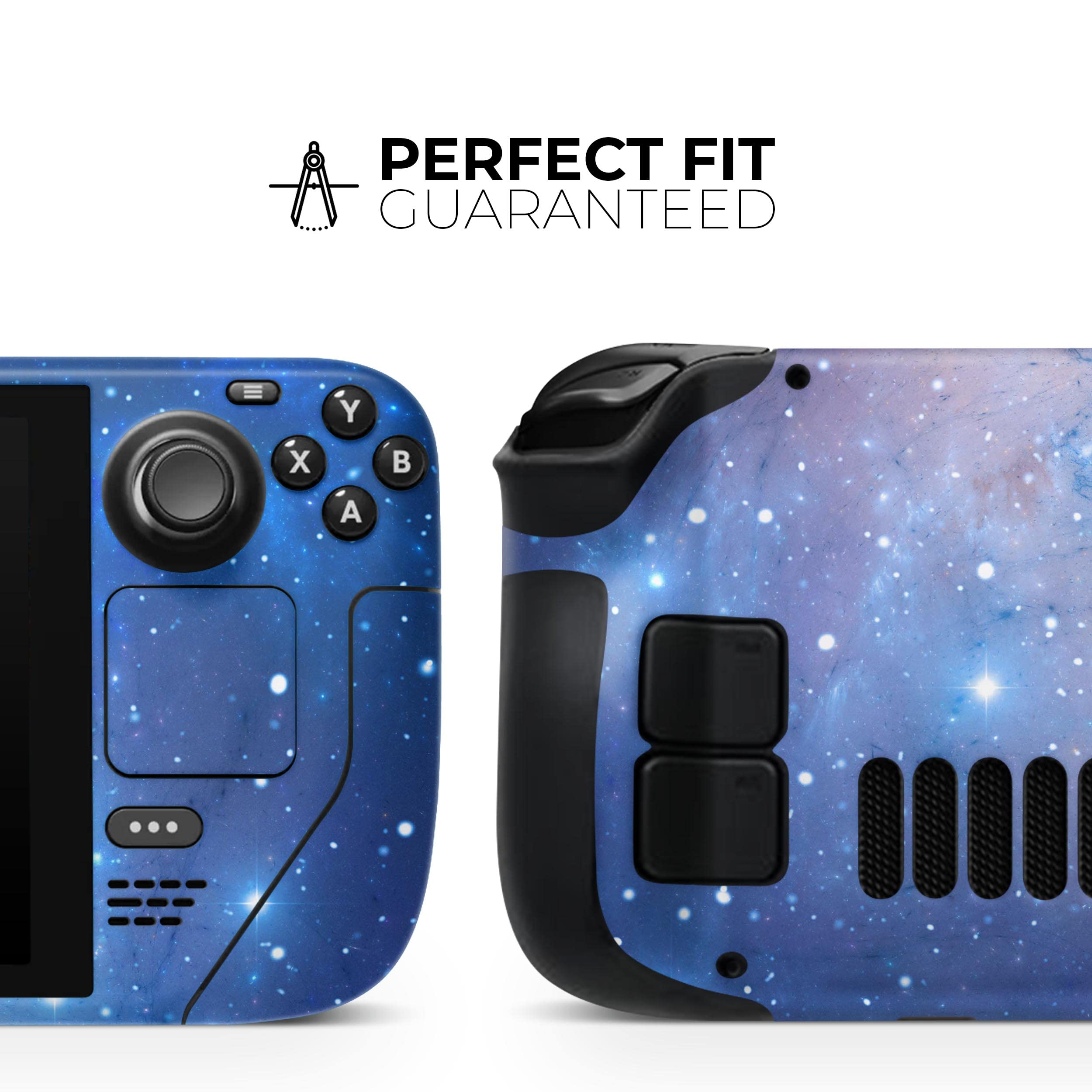 Design Skinz - Compatible with Steam Deck - Skin Decal Protective Scratch-Resistant Removable Vinyl Wrap Cover - Blue & Purple Mixed Universe