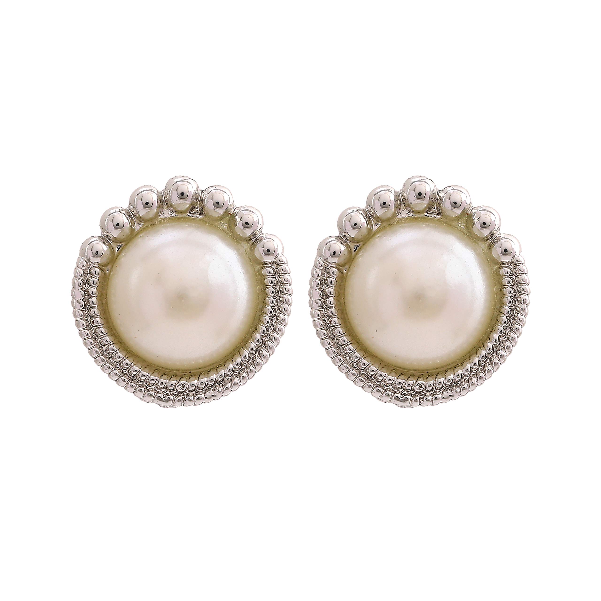 See full amazon price history chart for Estele Rhodium Tone Twisted Edge Pearl Stud Earrings For Women, Girls Estele Rhodium Tone Twisted Edge Pearl Stud Earrings For Women, Girls (B08JJJ5N83) Amazon Price History, Amazon Price Tracker