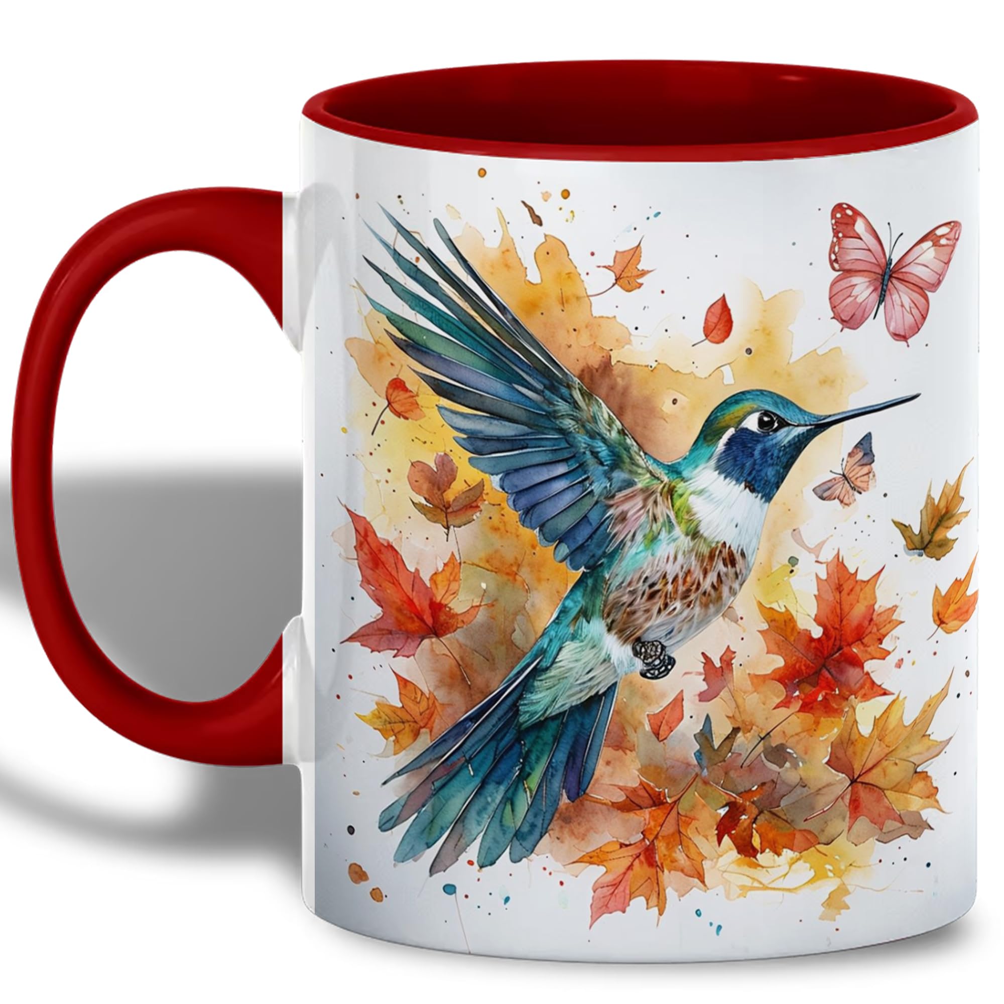 Photo 1 of ATSAKA Hummingbird Coffee Mug, 11 oz Ceramic