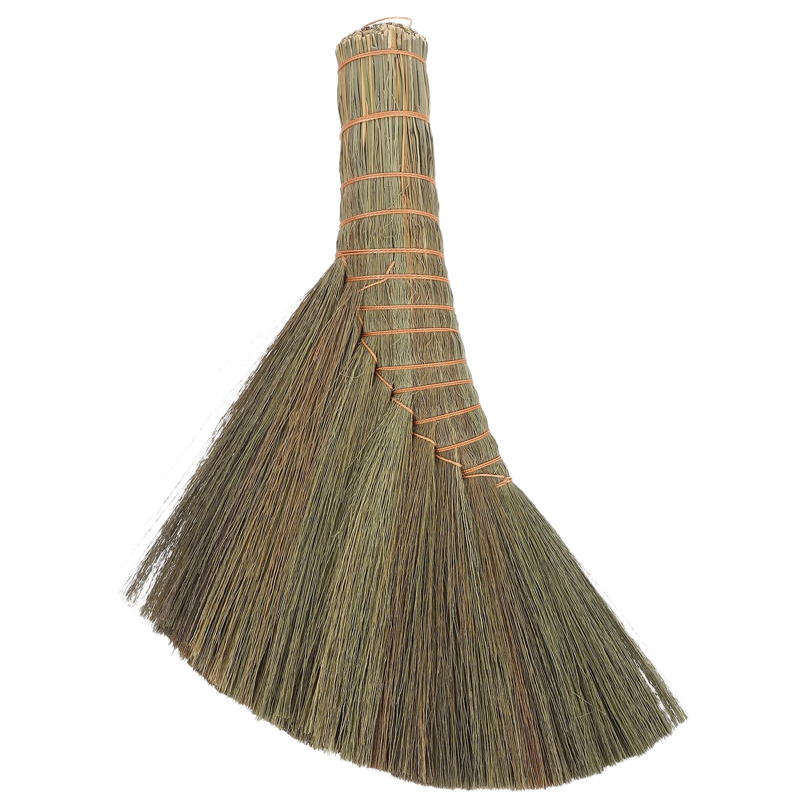MAGICLULU Scopa Frusta Portatile in Paglia Naturale Scopa Cinese per Pulizia Interna Spazzola Morbida Antistatica per Mobili Divani e Superfici Delicate