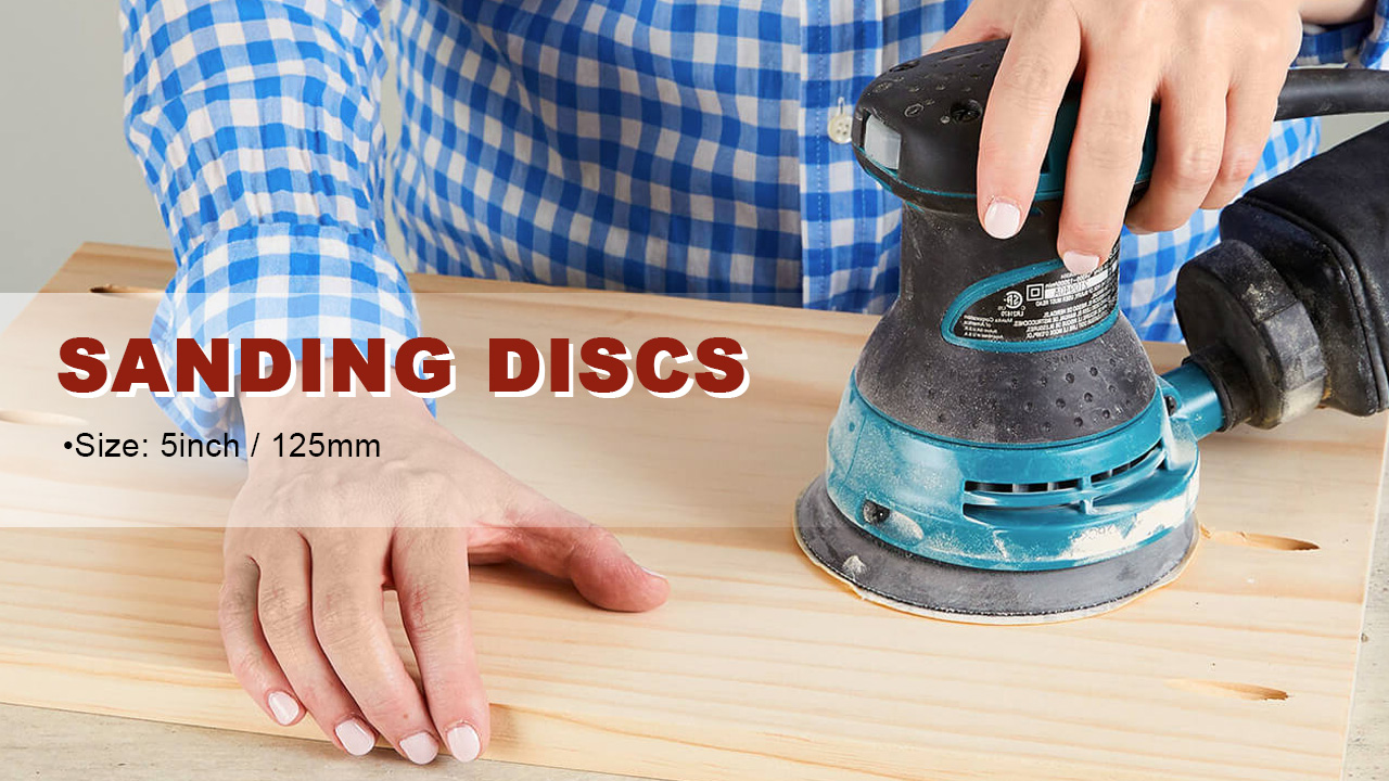 Image of 100 PCS 5 Inch Sanding Discs 800 Grit, 8 Hole Aluminum Oxide Hook and Loop Round Sandpaper for Random Orbital Sander