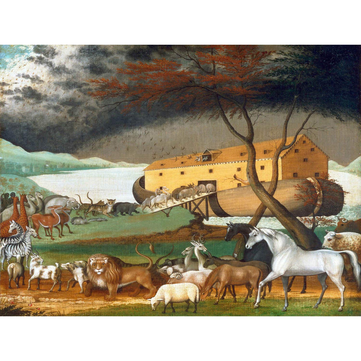 Wee Blue Coo PAINTING ALLEGORY HICKS NOAH'S ARK POSTER ART PRINT