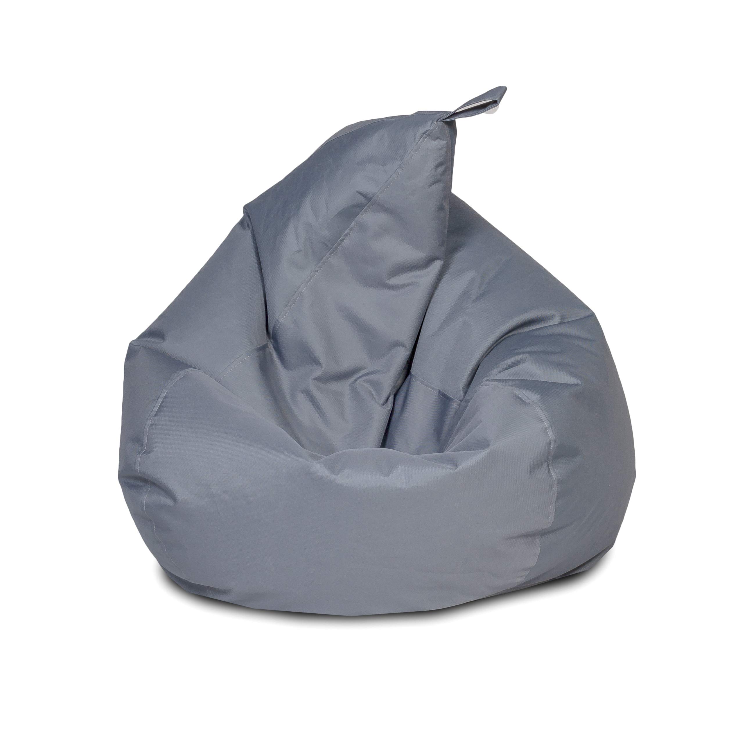 Ecopuf Oscar Puff Fauteuil pour intérieur et extérieur - Pouf en polyester anti-taches avec poignée