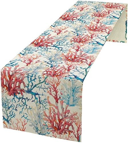 Miniatura 10 de Camino de mesa de mediados de siglo, bandera retro atómica Starburst de los años 50 abstracto geométrico espacio decoración de mesa para el hogar,