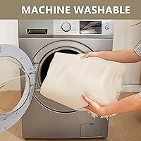 Vista 7 de MYSKY HOME Couch Cover for Pets, Beige Couch Covers for 2 Cushion Couch Sofa, Sofa Slipcover Sectional L Shape Chenille Covers for Pets, Throw Couch