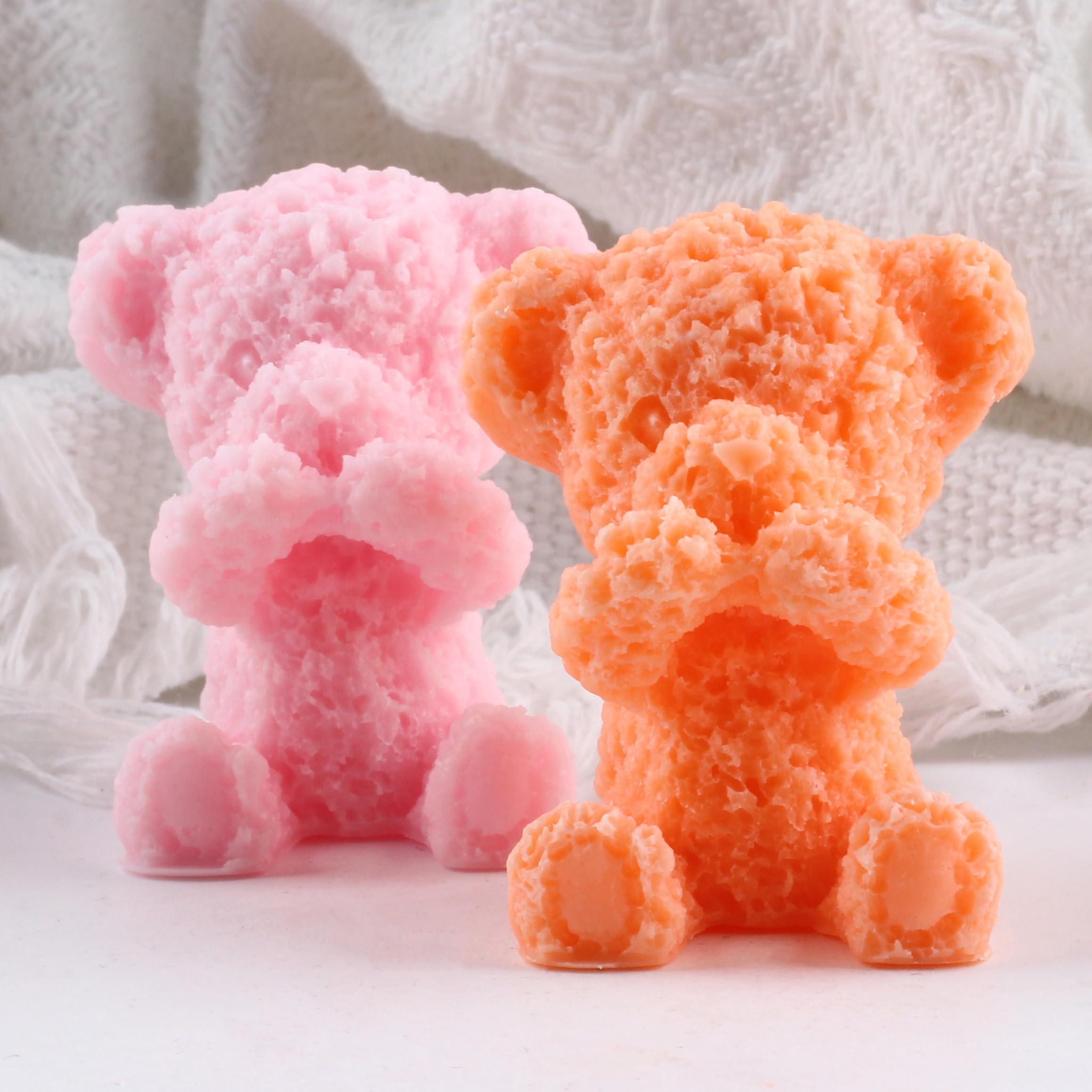 XIAOSHUI Moule En Silicone 3D En Forme D'ours En Rose Pour La
