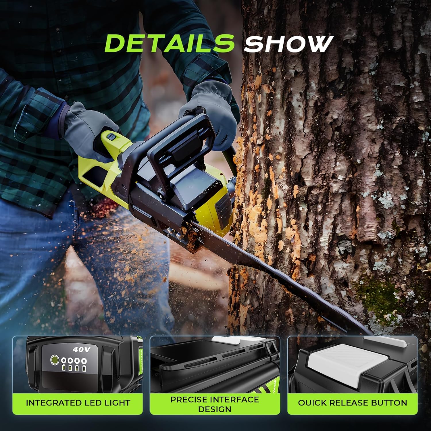 High Steady Output 7.5AH Battery Replacement for Ryobi 40V Battery Lithium Compatible with Ryobi 40 Volt OP4026A OP4015 OP4040 OP40201 OP40261 OP4060 Power Tool Capable of Handling the Cleaning Task - Image 6