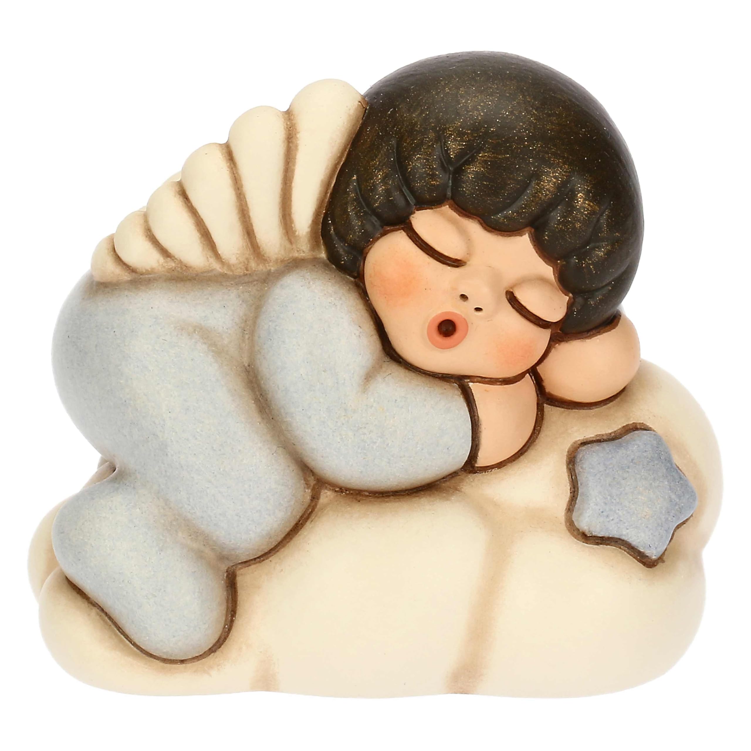 THUN - Blue Angel on Cloud - Ceramic - Favor Collection - 5 x 5 x 7.3 cm