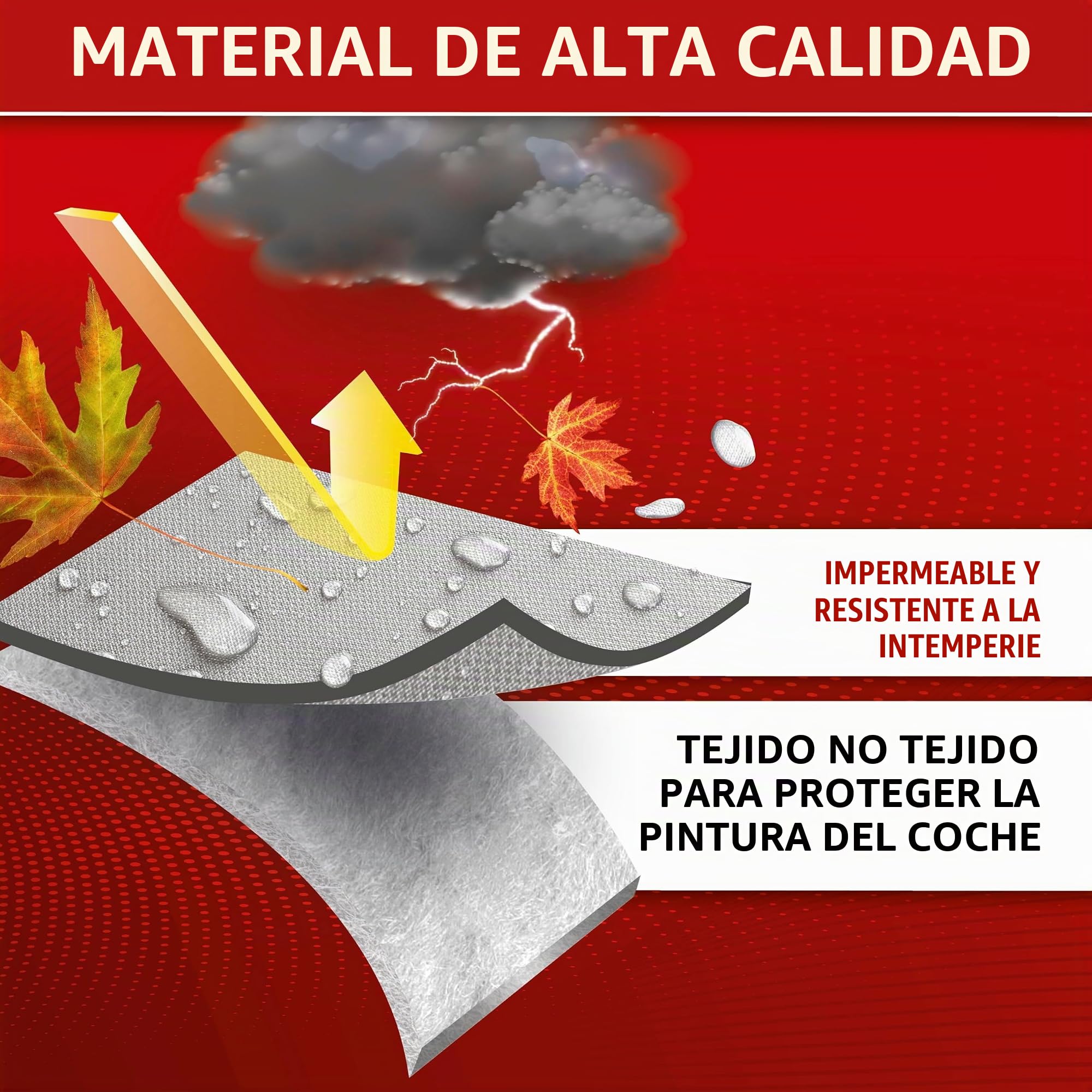 WALSER Funda de Coche All Weather Light Full Garage Combi Talla M Gris Claro, a Prueba de Polvo con protección UV, fijación de Correa Reforzada