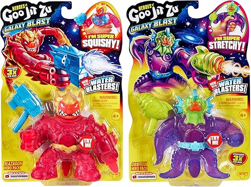 Miniatura 46 de Heroes of Goo Jit Zu Goo Shifters Pantaro vs Shadow Orb Scorpius -Figuras de acción del paquete de adversarios, elásticas y esponjosas rellenas