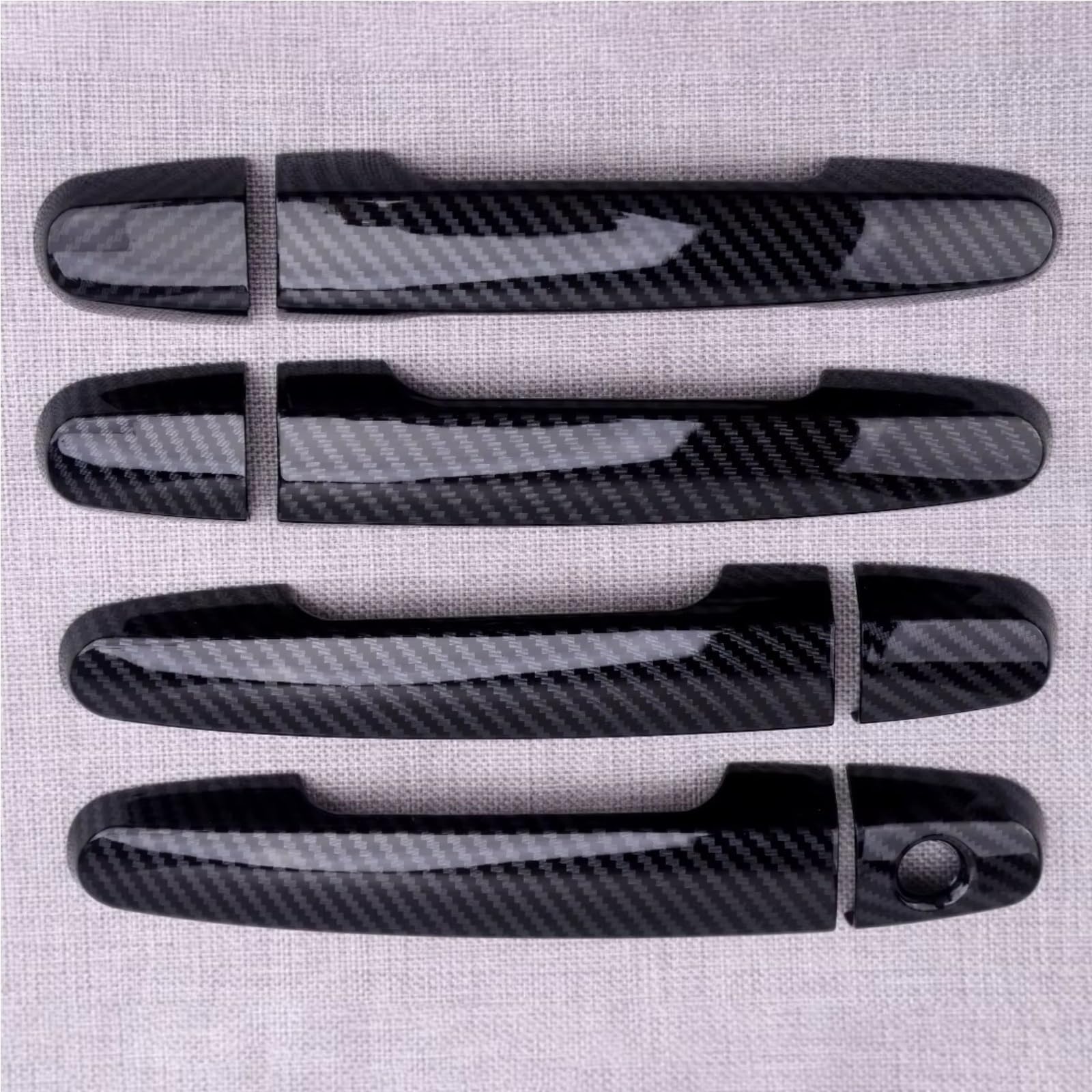 Qdzvalumv One Color Car Door Handles Cover Shell Compatible With Toyota For Rav4 2001-2011 For Solara 2005-2008 Car Exterior Door Handle Shell Outer Cover Trim Front Rear Cap Set