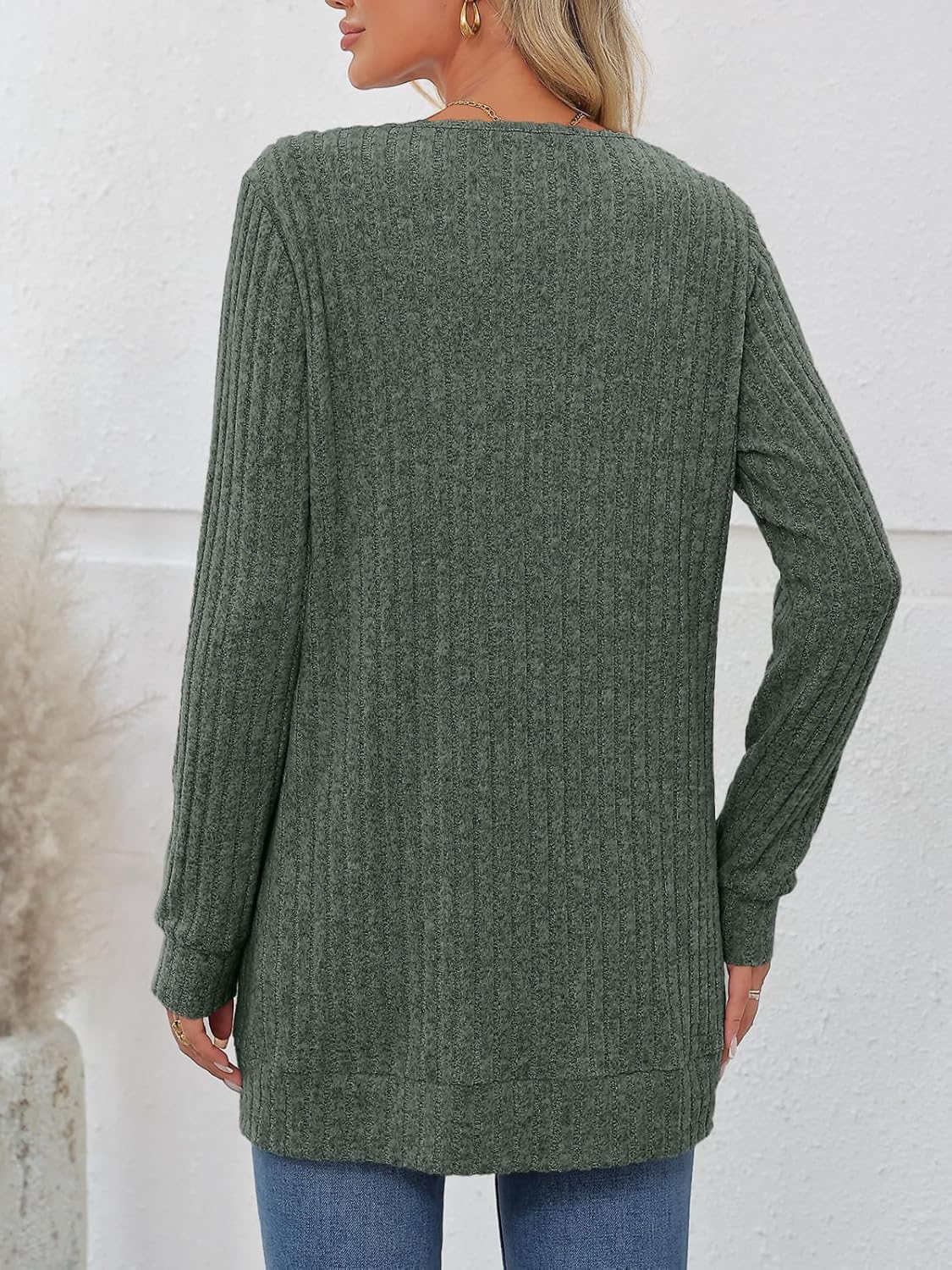 AUTOMET Women Long Cardigan Sweater Fall Lightweight Outfit Chunky 2026 Button Up Clothes with Pocket Coat Trendy Fashion - Image 4