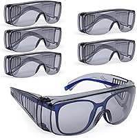 Vista 11 de SAFE HANDLER BISON LIFE Diamont Vented Over Glasses Safety Glasses Meets ANSI Z87.1, Impact Resistant Polycarbonate Lens