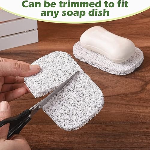 Miniatura 3 de 4 soportes ahorradores de jabón en barra para ducha, almohadillas autodrenantes para plato elevador de jabón, tapete de bandeja ahorradora de jabón