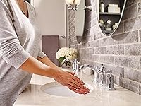 Vista 3 de Moen Dartmoor Chrome Two-Handle Widespread Bathroom Faucet, Traditional Bathroom Sink Faucet, Valve Required, T6805