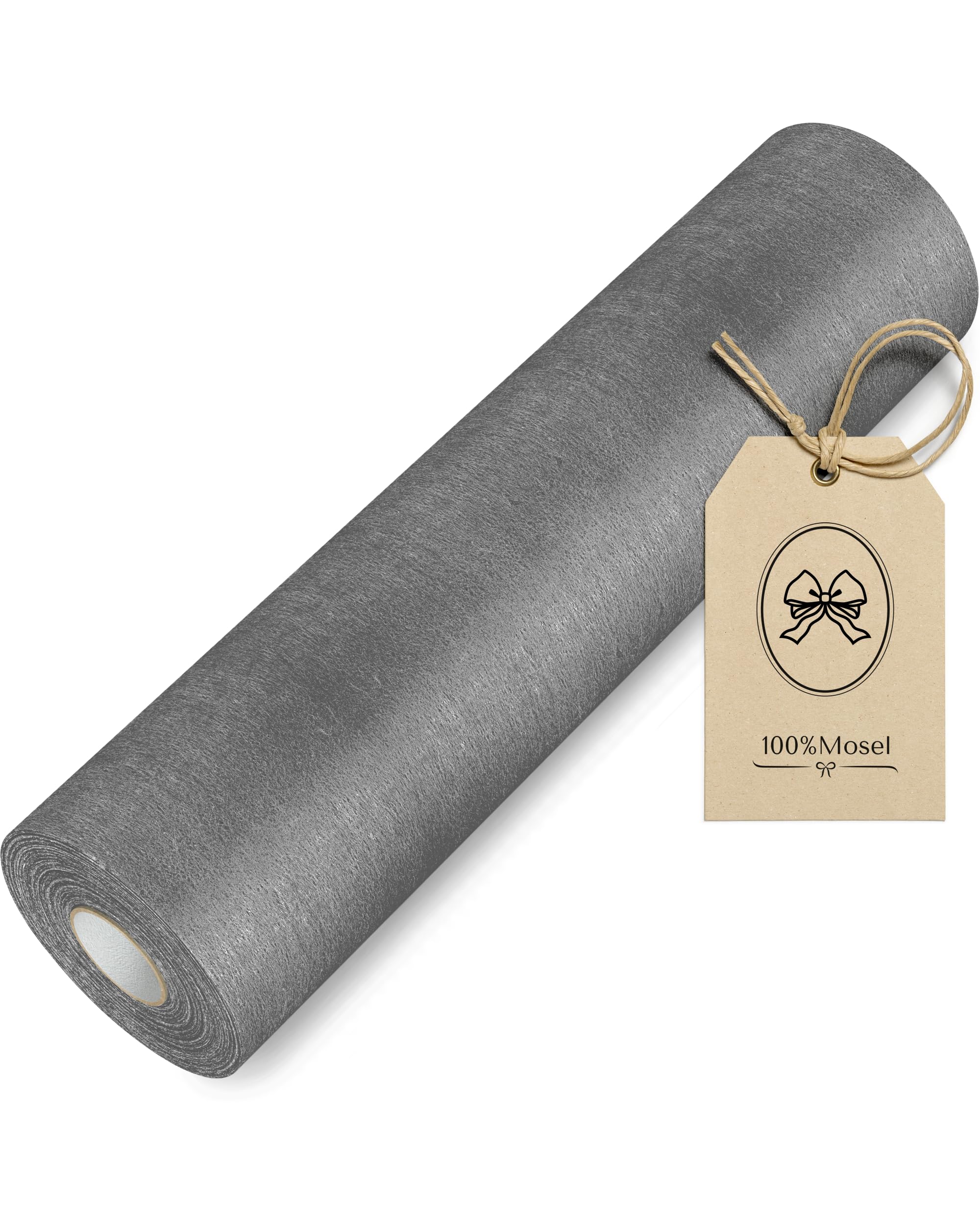 100%Mosel Vlies Tischläufer, in Bunt (30 cm x 25 m), dekoratives Tischband aus Stoff, edle Tischdeko für Geburtstage & Hochzeiten, Bunte Dekoration zu besonderen Anlässen